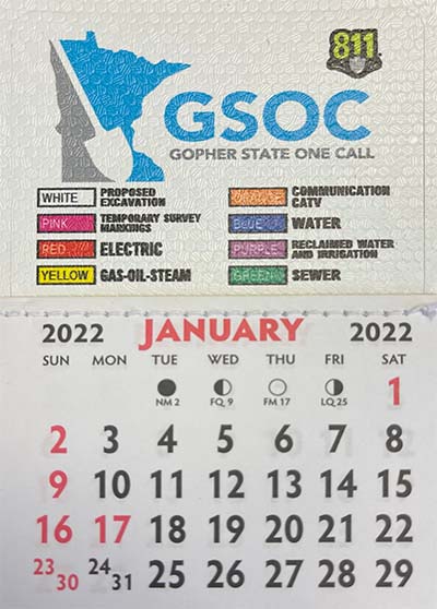 An image of the 2022 gsoc mini calendar